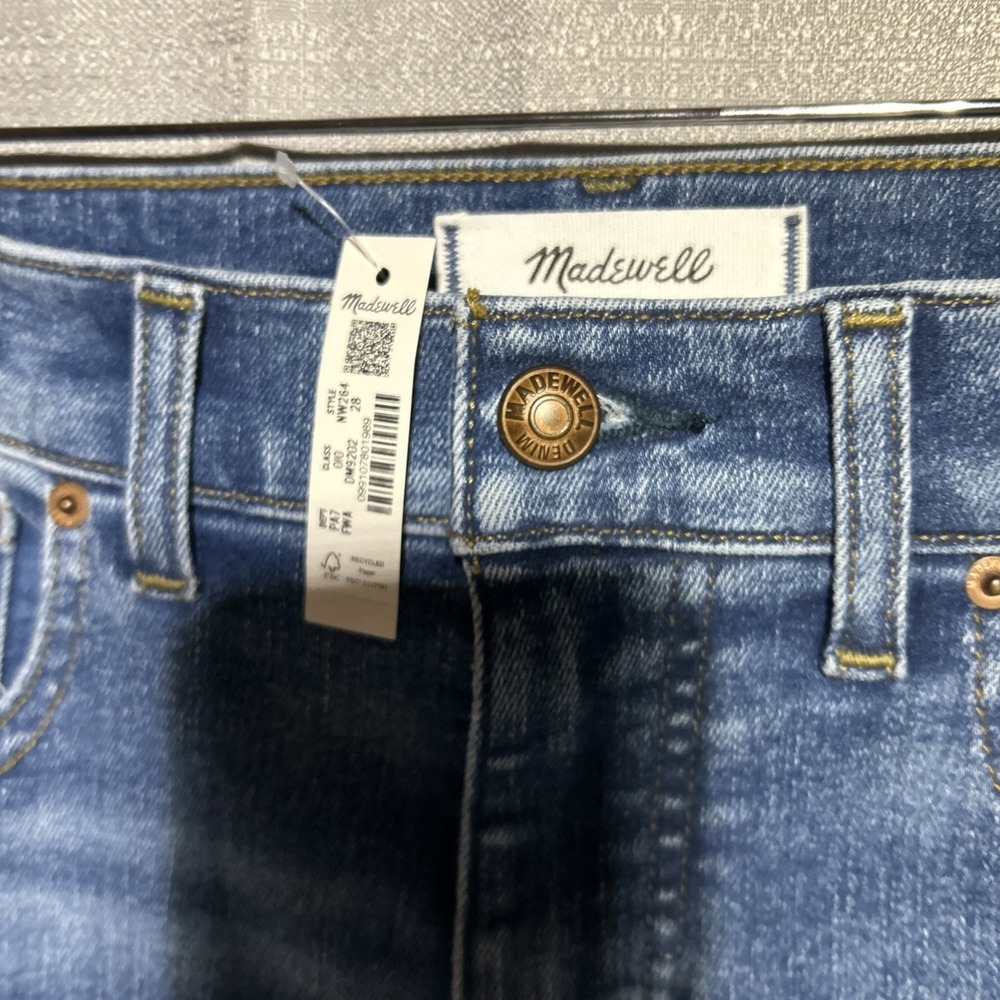 Madewell The Wide-Leg Jean High Rise Fitted through Hip size W 28 magic pockets - Picture 5 of 12